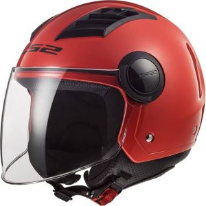 LS2-Half Face-L-Gloss Red
