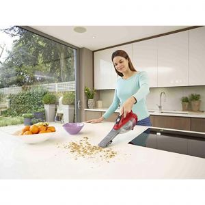 Black&Decker DVA315J Cordless Handheld Vacuum Cleaner, 16.2 Watt, Red Black - 