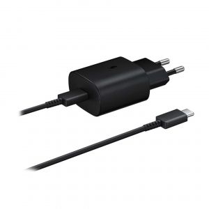 Samsung EP-TA800NBEGEU PD 25W Wall Charger + Type C Cable- Black
