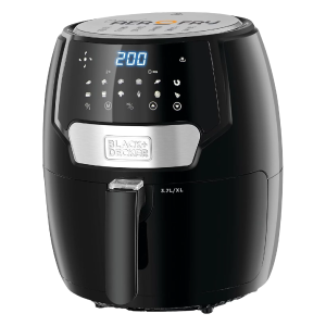 Black & Decker - Air Fryer - 1500W - Digital - 4 Litres - frying, baking, grilling, or roasting - AF4037