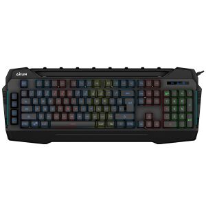 AIKUN GX630 Gaming Keyboard/RGB/4 MACRO G-KEYS/Holder