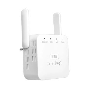 Airlive Extender N3A 2.4GHz N300 Wireless Extender (Repeater) with an External Antenna