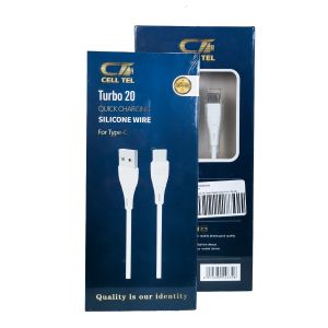 Cell Tel Turbo20 Type-C Quick Cable (TPU+TPE), 20W