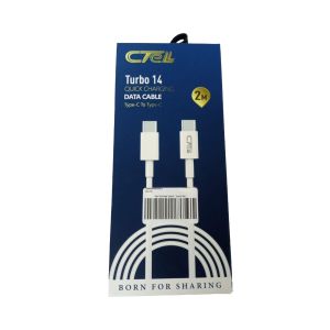 Cell Tel Turbo 14 Type-C to Type-C Cable -2M