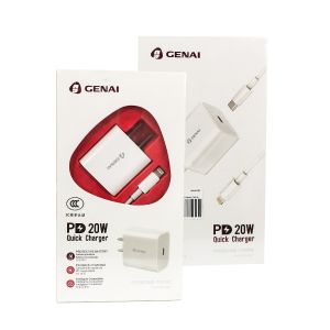 Genai Q27-PD 20W Quick Charger PD with Type-C to Lightning Cable