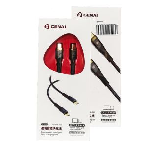 Genai Q30TC Braided fast charger Type-C to Type-C support Laptop and Tablet