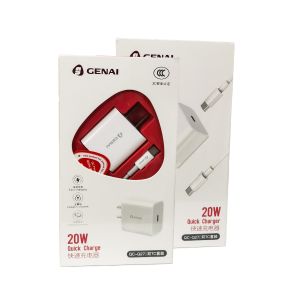 Genai QC-Q27/TC 20W Quick Charger with Type-C to Type-C Cable