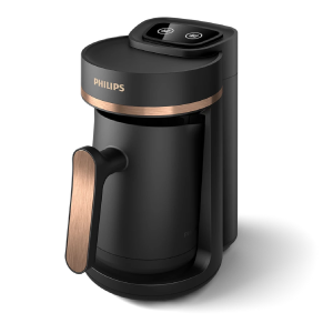 Philips Turkish Coffee Machine - Traditional Flavor with Ember Cooking Function. 4-Cup Capacity.  Black