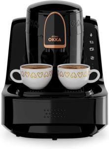 Okka Elite Automatic Turkish Coffee Machine BLACK-COPPER