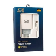 Cell Tel TYPE C/TYPE C CHARGER (QC3.0+PD) -65W